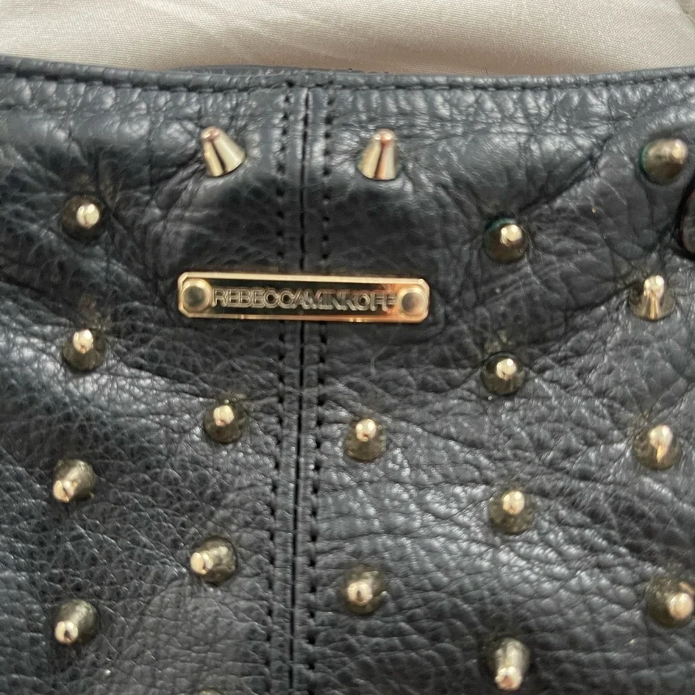 This cute Rebecca Minkoff bag with gold spike hardware. Lightly used - Picture 4 of 6